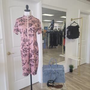 Graphic Fitted Romper